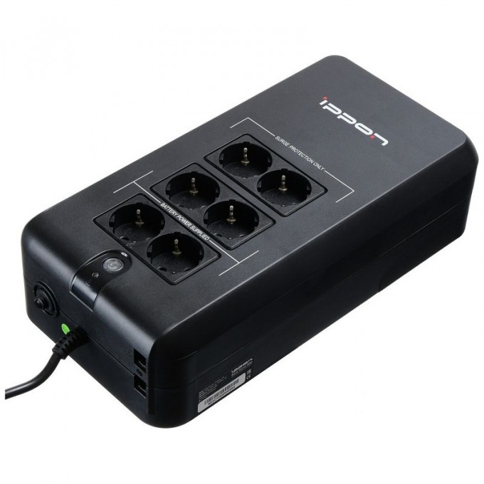 ИБП IPPON Back Verso 800 420 Вт 800 ВА Черный 8664